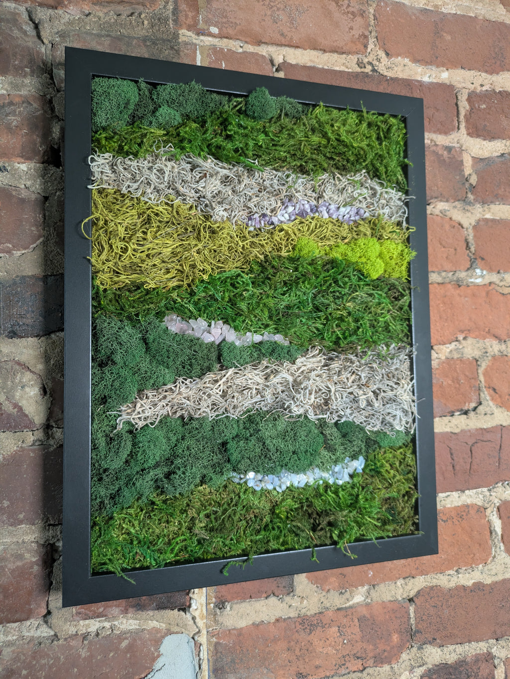 Sanctuary — No. 1 | Original Moss & Crystal Art