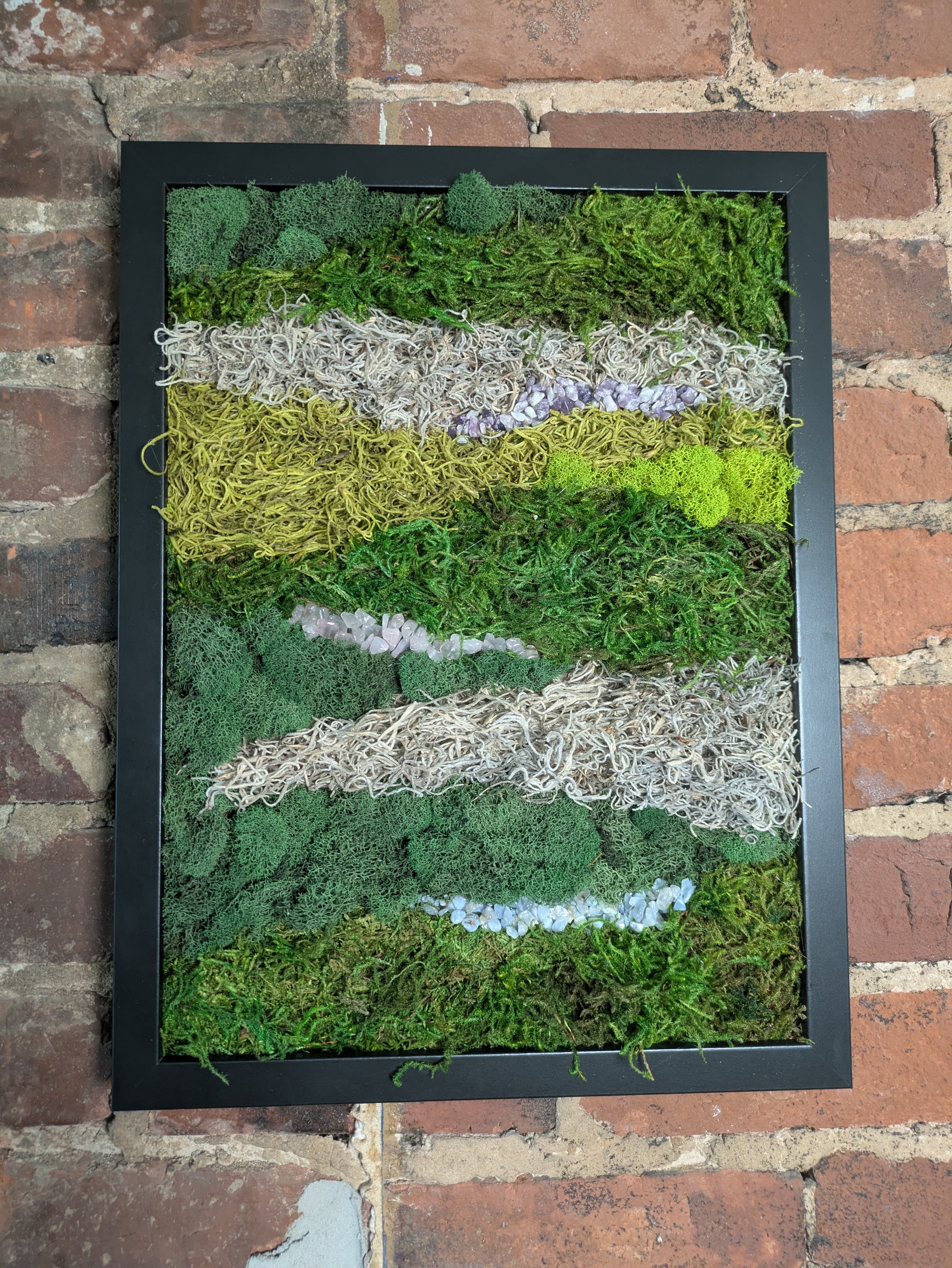Sanctuary — No. 1 | Original Moss & Crystal Art