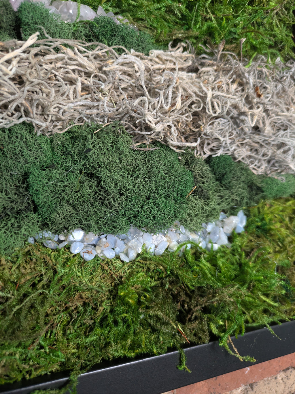 Sanctuary — No. 1 | Original Moss & Crystal Art