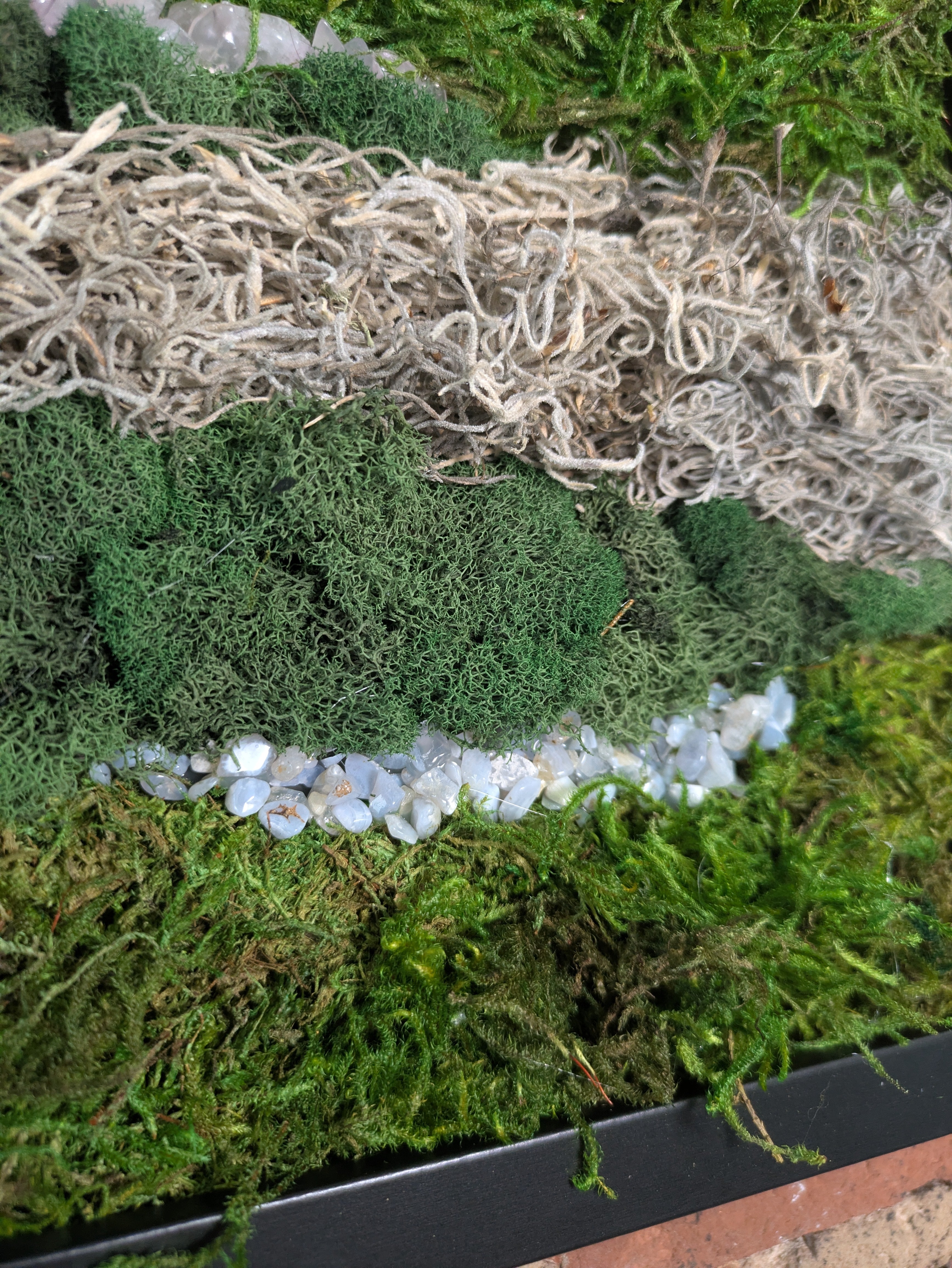 Sanctuary — No. 1 | Original Moss & Crystal Art