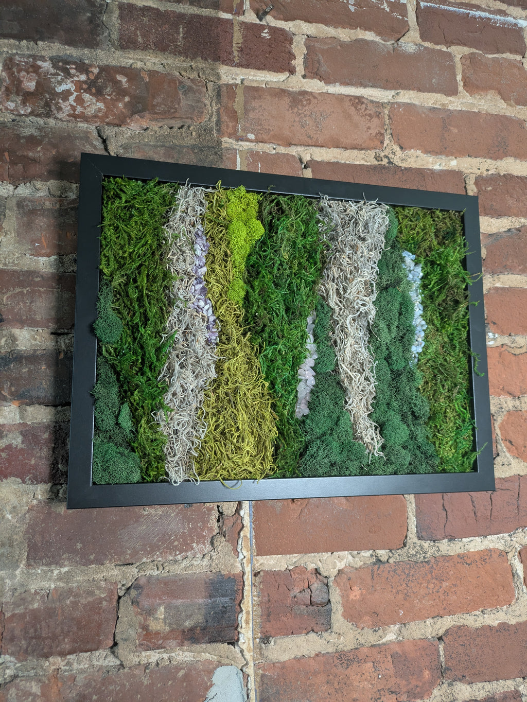 Sanctuary — No. 1 | Original Moss & Crystal Art