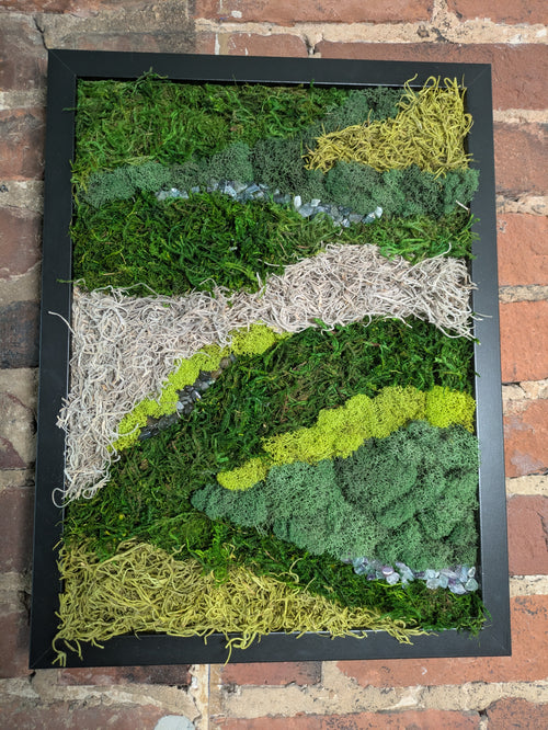 Wild Wisdom — No. 1 |Original Moss & Crystal Art