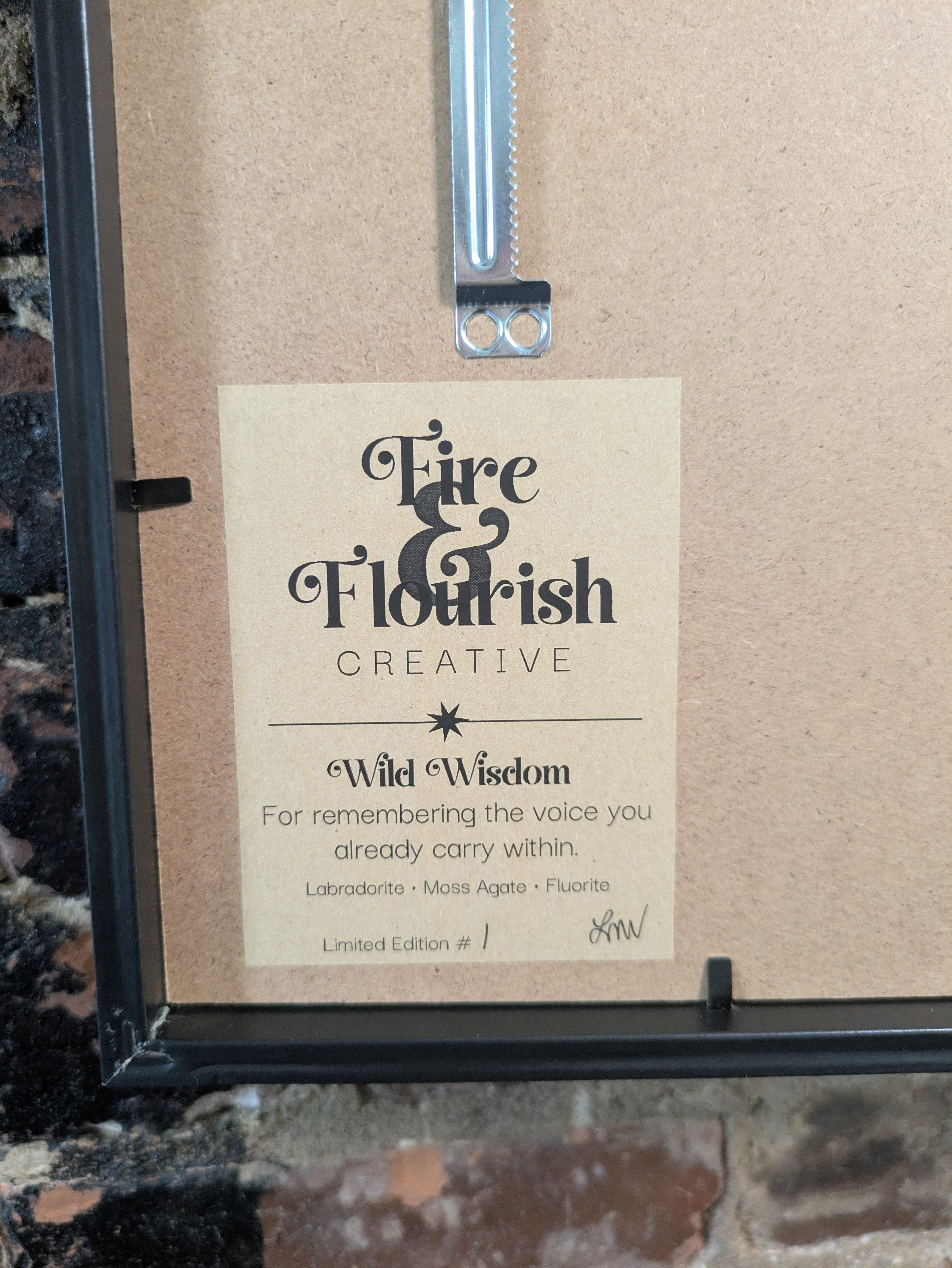Wild Wisdom — No. 1 |Original Moss & Crystal Art