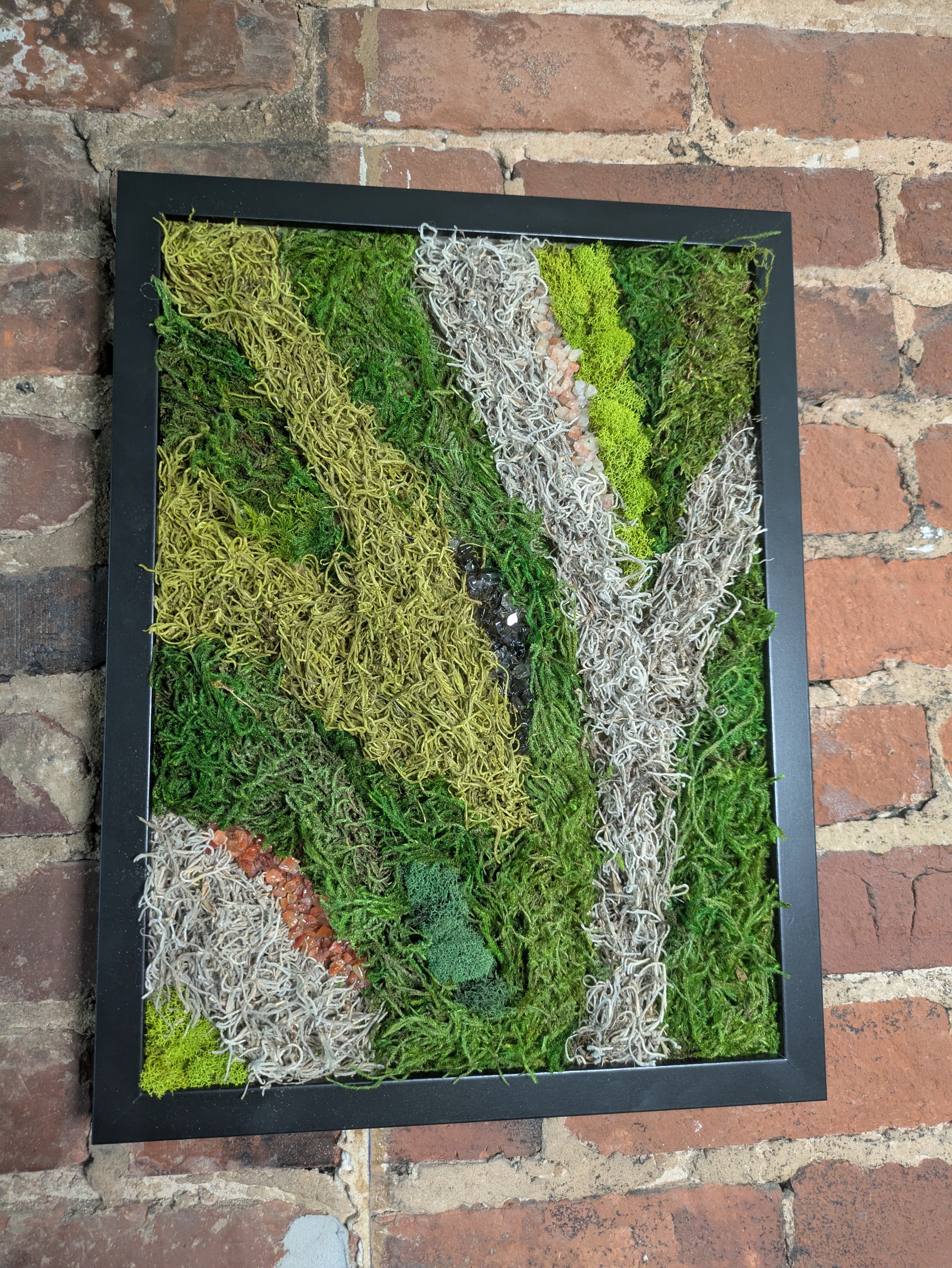 Courage — No. 1 | Original Moss & Crystal Art