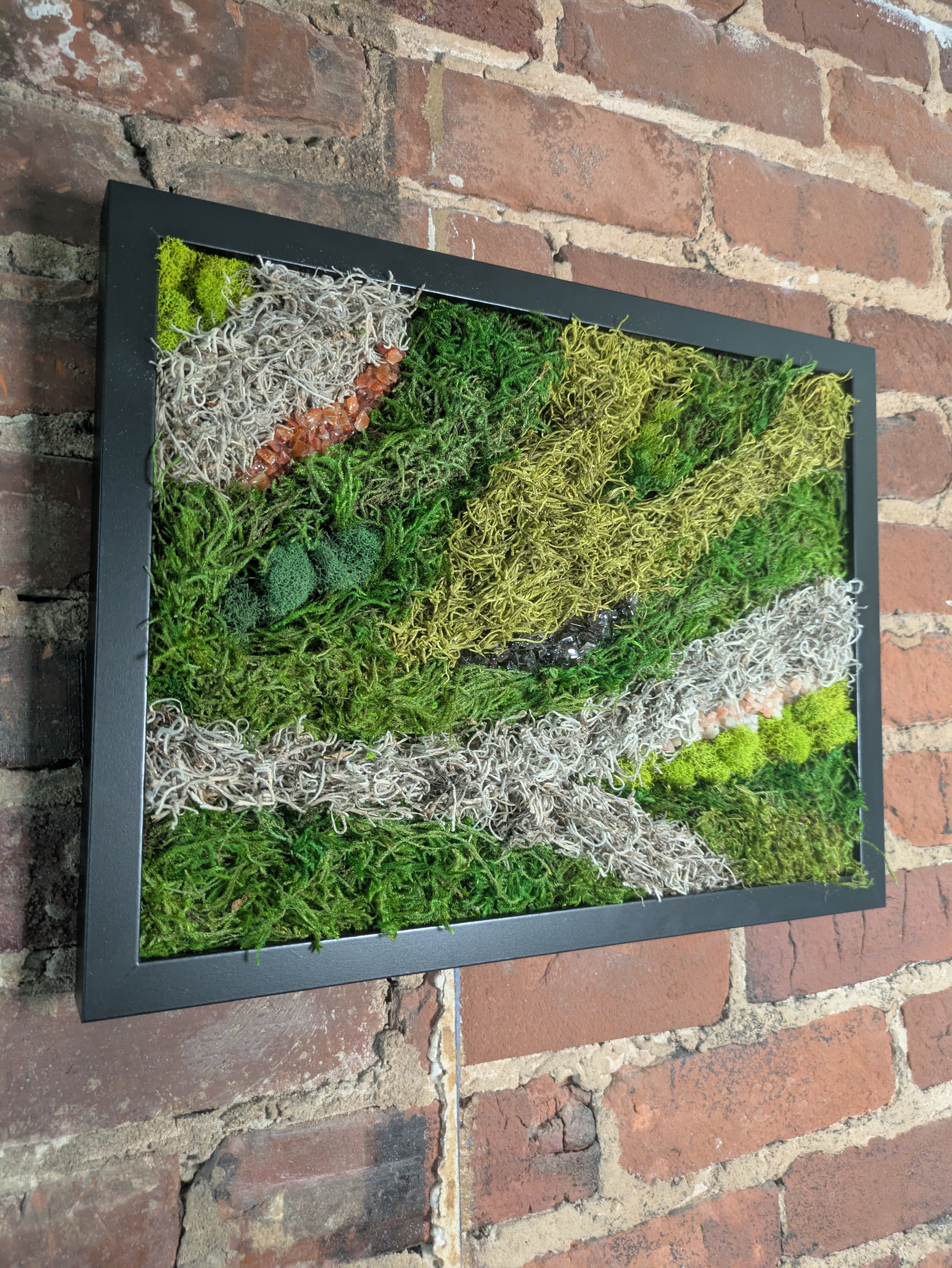 Courage — No. 1 | Original Moss & Crystal Art