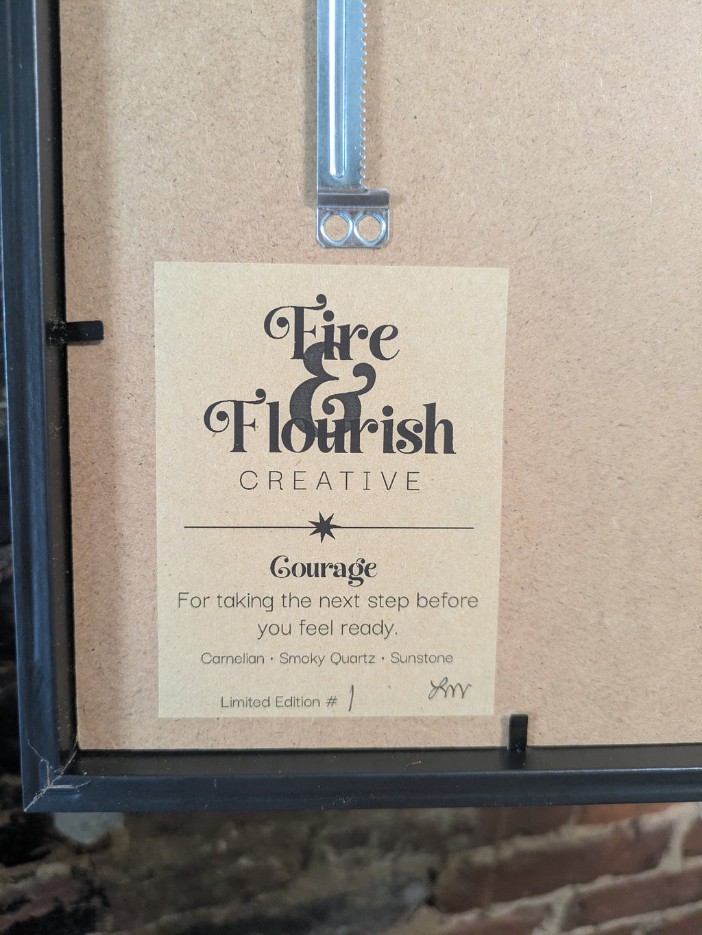 Courage — No. 1 | Original Moss & Crystal Art