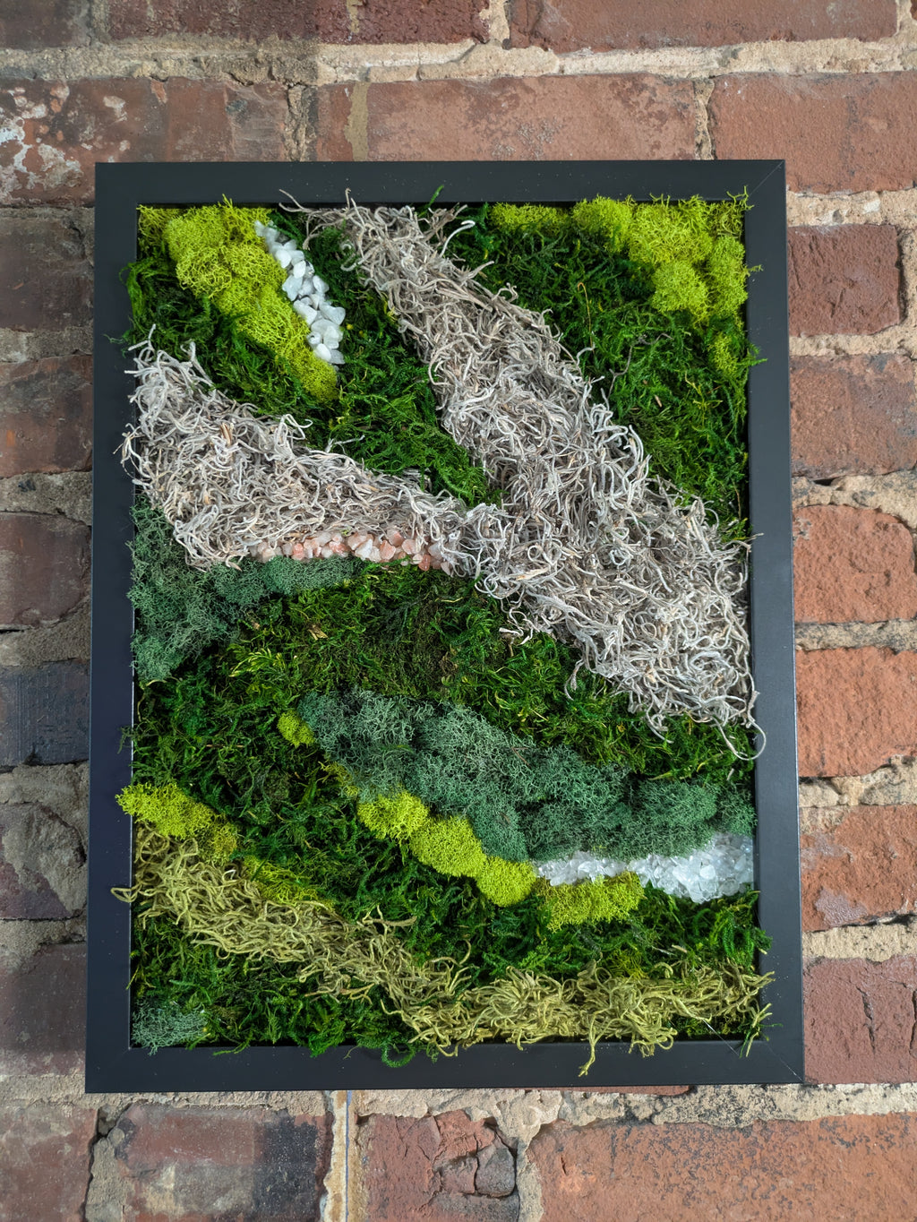 Becoming — No. 1 | Original Moss & Crystal Art