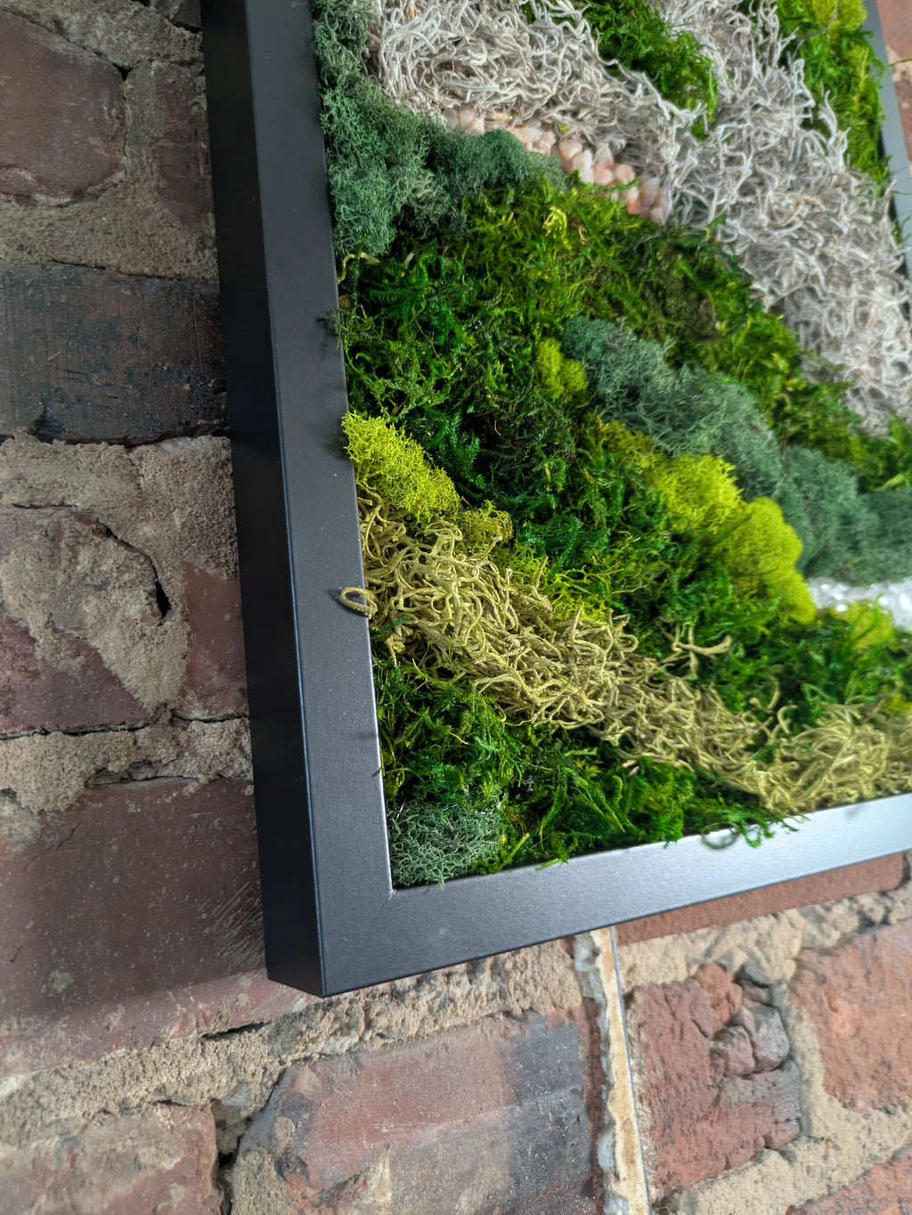 Becoming — No. 1 | Original Moss & Crystal Art
