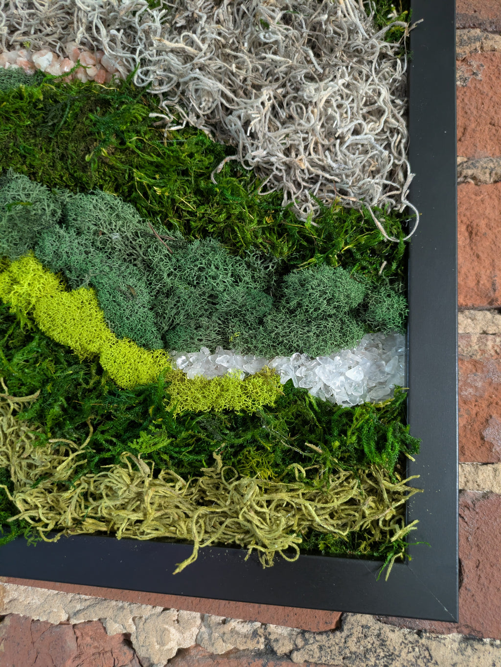 Becoming — No. 1 | Original Moss & Crystal Art