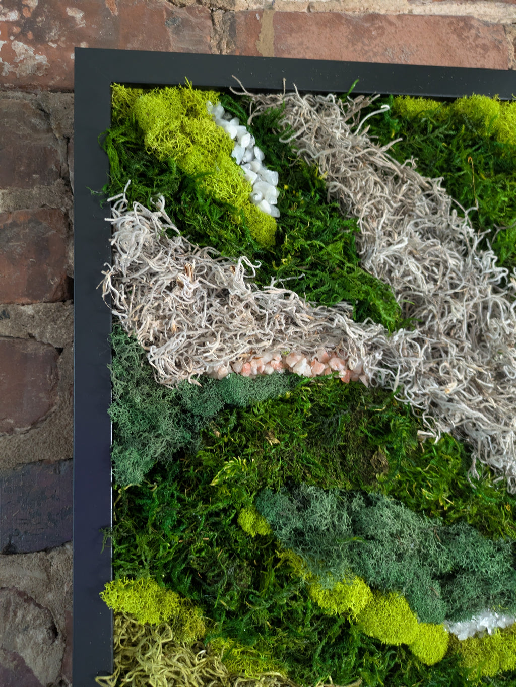 Becoming — No. 1 | Original Moss & Crystal Art