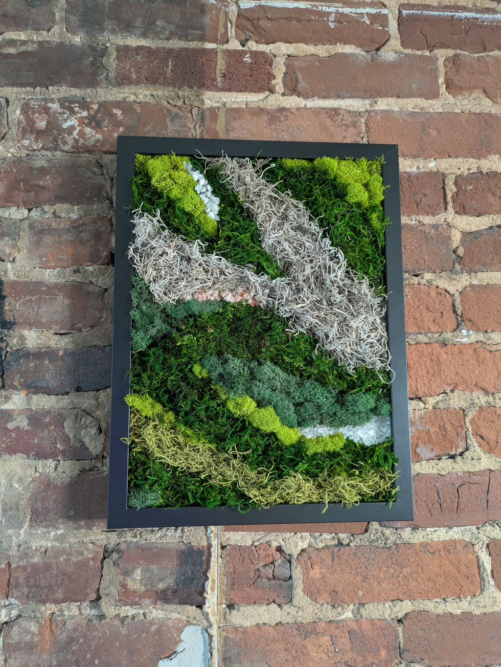 Becoming — No. 1 | Original Moss & Crystal Art