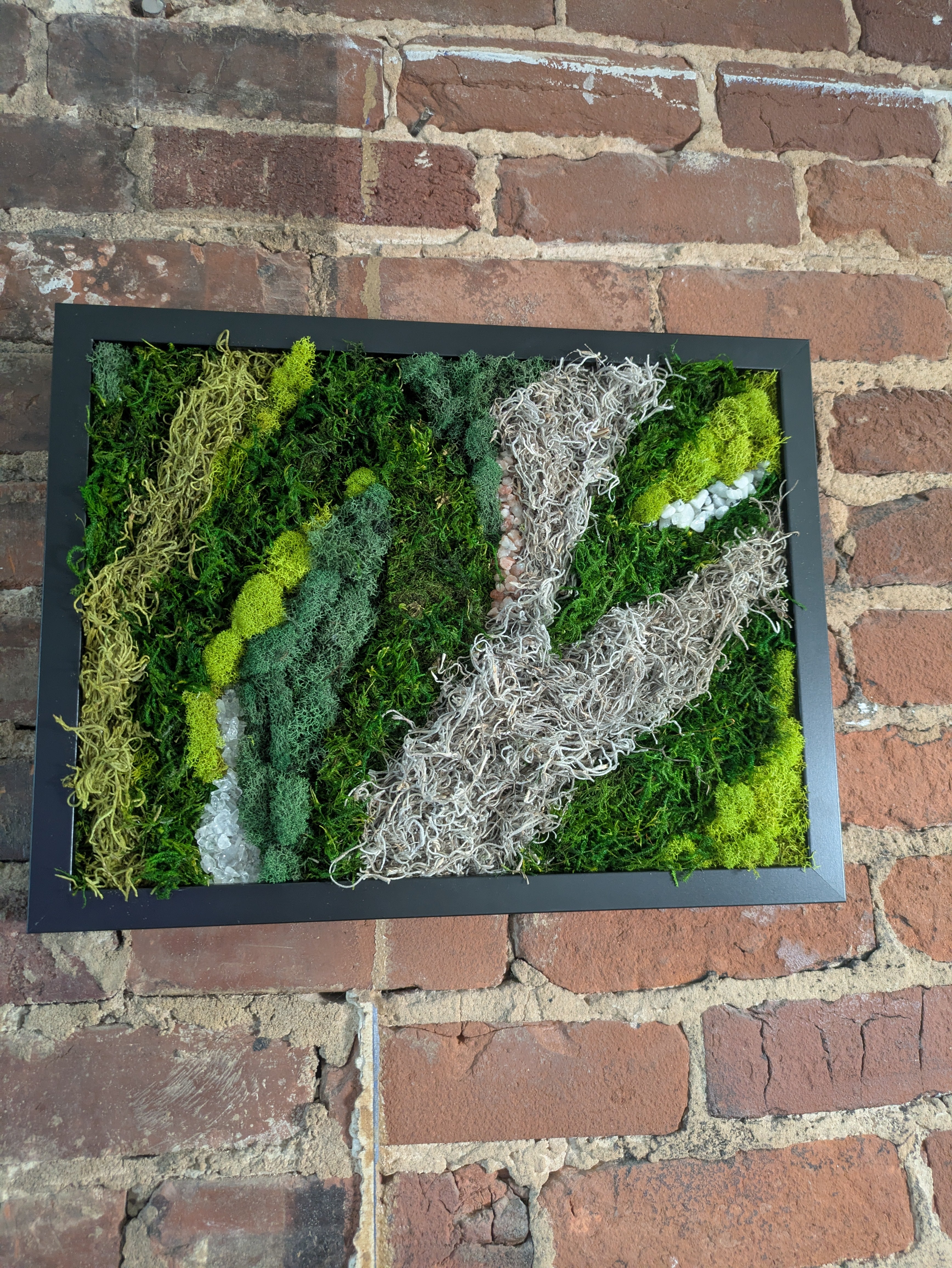 Becoming — No. 1 | Original Moss & Crystal Art