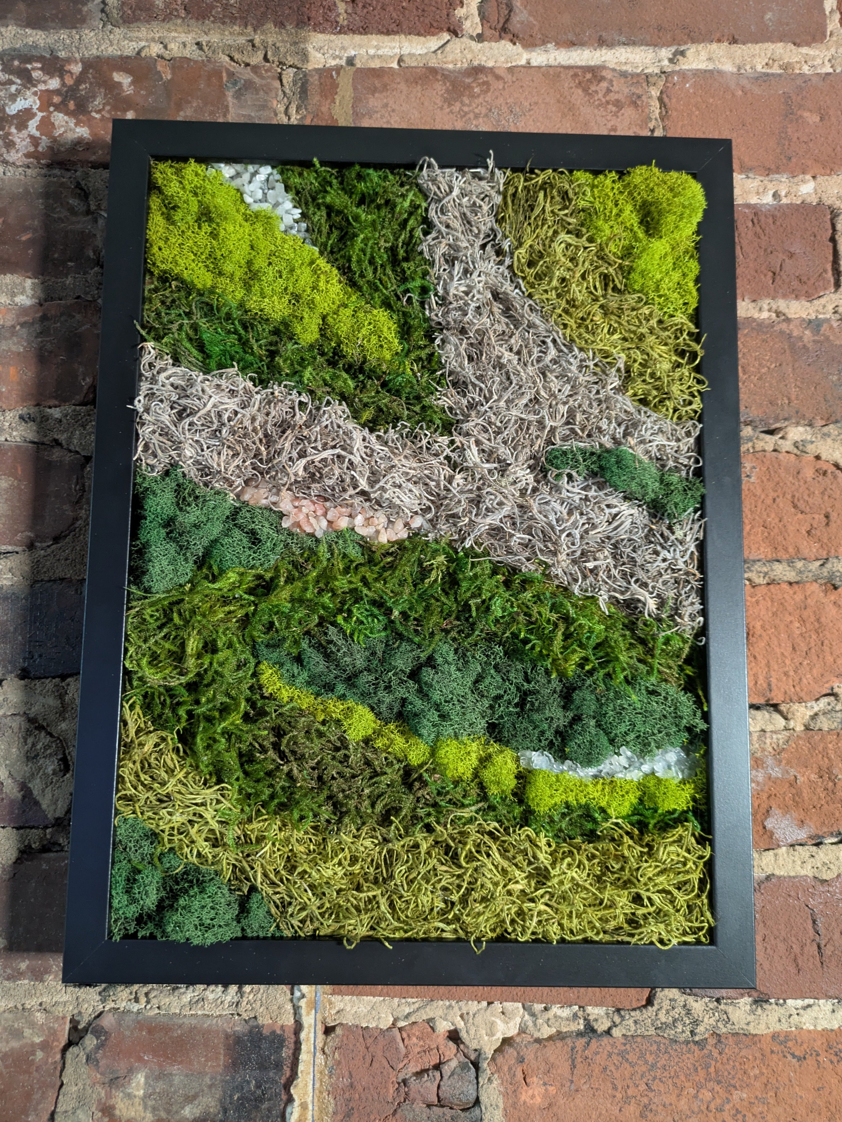 Becoming — No. 2 | Original Moss & Crystal Art