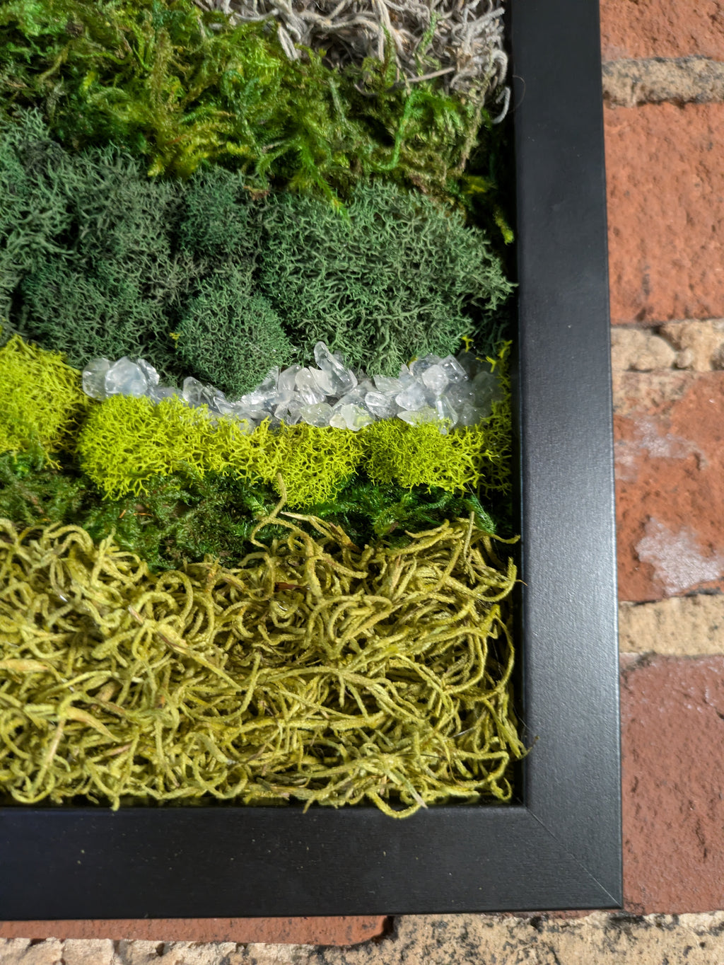 Becoming — No. 2 | Original Moss & Crystal Art