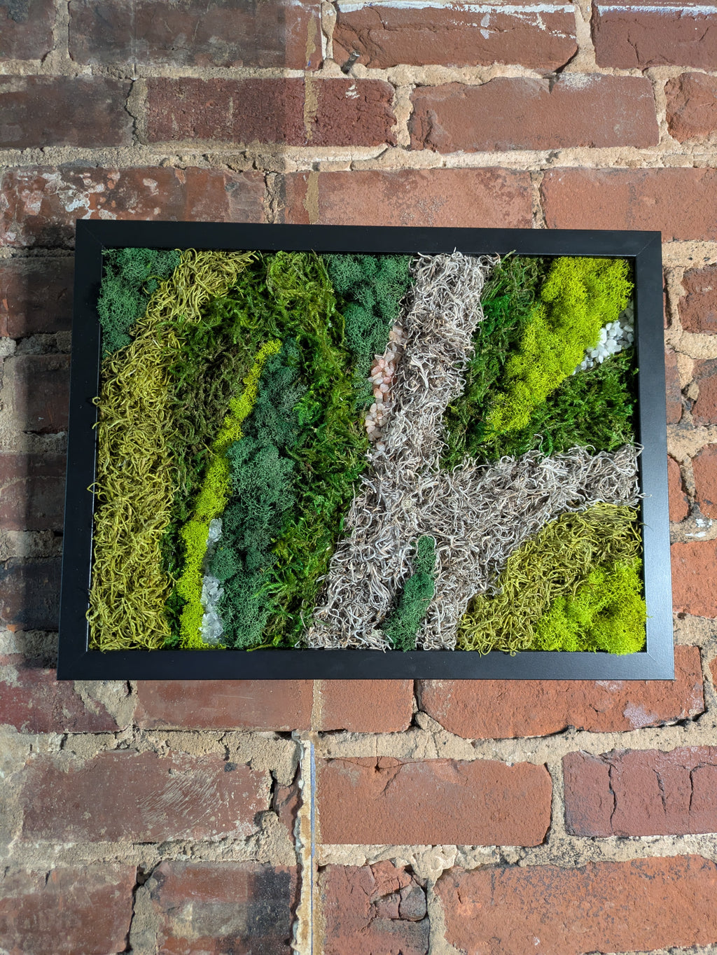 Becoming — No. 2 | Original Moss & Crystal Art