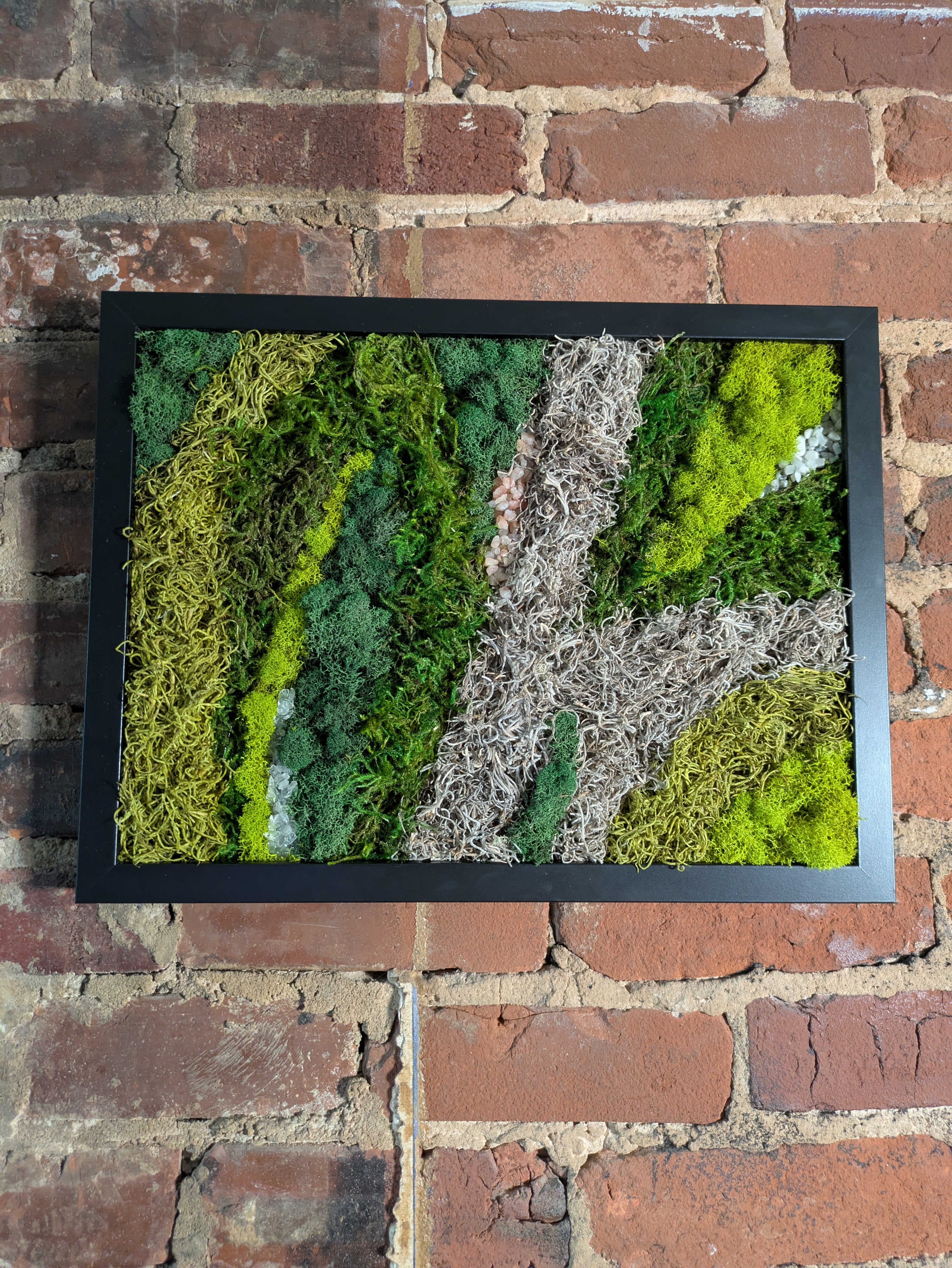 Becoming — No. 2 | Original Moss & Crystal Art